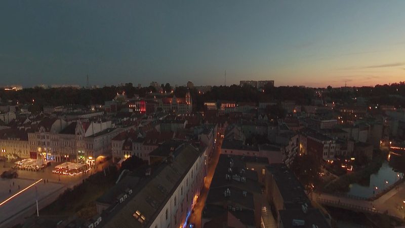 A frame from the film “The River Road to Berlin”
